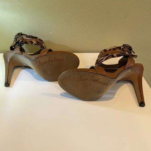 Sam Edelman S-Lucia Leopard Women’s Heels Size 8M - Picture 4 of 8